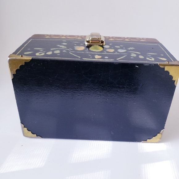 Vintage Bicentennial Wooden Box Purse - Picture 5 of 12